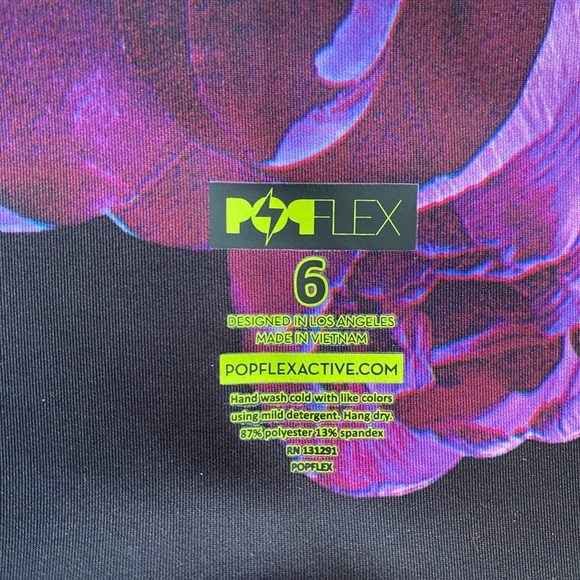 POPFLEX Mermaid/Dark Bloom Shorts Set - Picture 3 of 4